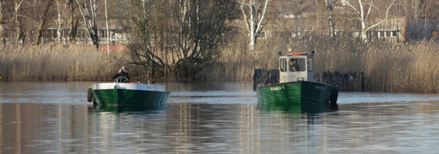 Bogserbåtarna Minken och Dragaren 6 i Skoghall.