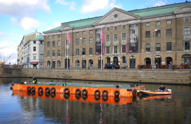 Pråmtransport i Göteborg