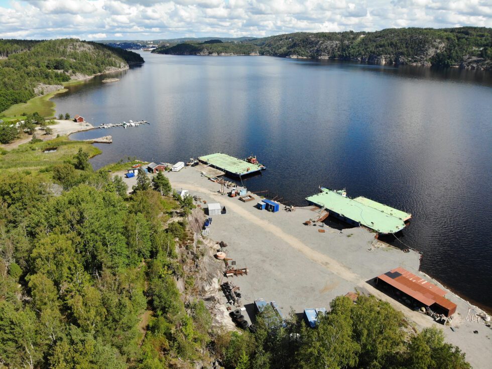 Sandinges kaj vid Hälle hamn AB.